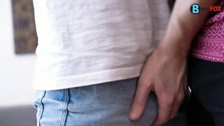 Inexperienced boy in a bareback flip fuck